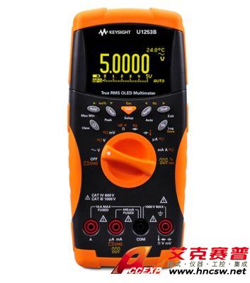keysight是德 U1253B 手持式數(shù)字萬用表，4位半，OLED 顯示屏